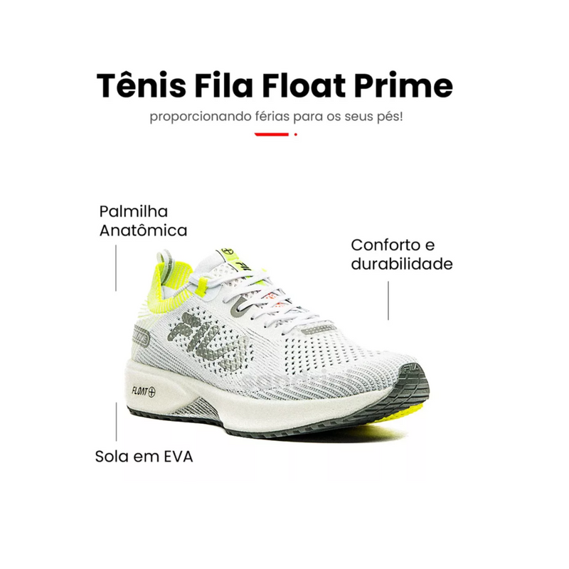 Tênis Float Prime Masculino - Conforto e Performance para Seu Dia a Dia