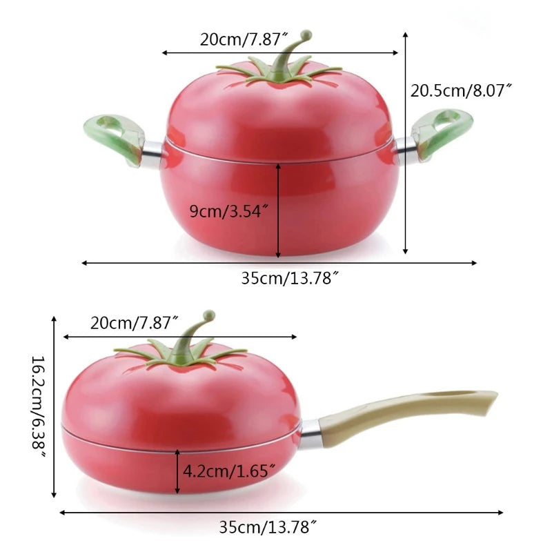 Panela Antiaderente para Tomates e Frutas - Fogão Indução Alumínio