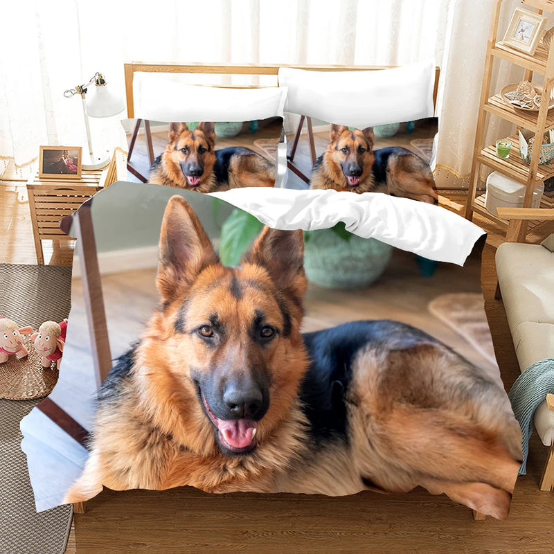 Conjunto de Roupa de Cama "Amigo Shiba": Alegria e Conforto no Seu Quarto