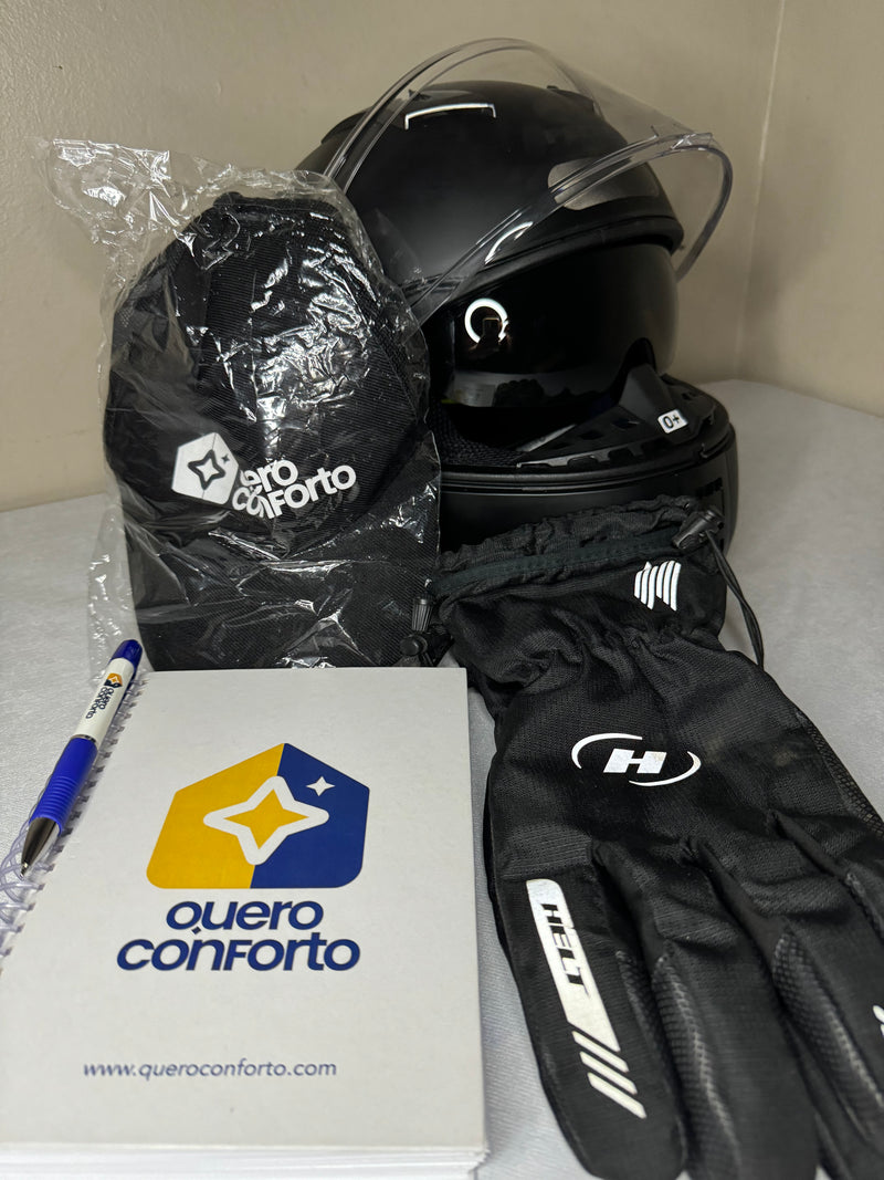 🔥 Black Friday🔥 Não Perca! Kit Capacete + Luvas + Brinde para os 2.000 Primeiros!