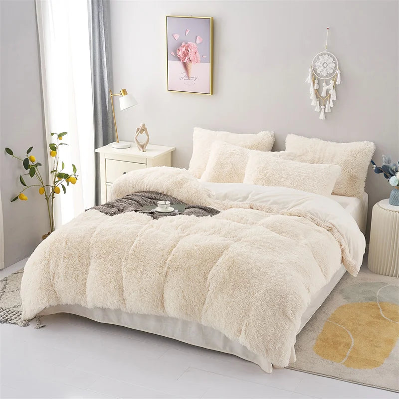 Descanse em Luxo: Conjunto de Cama Plush para Noites Tranquilas