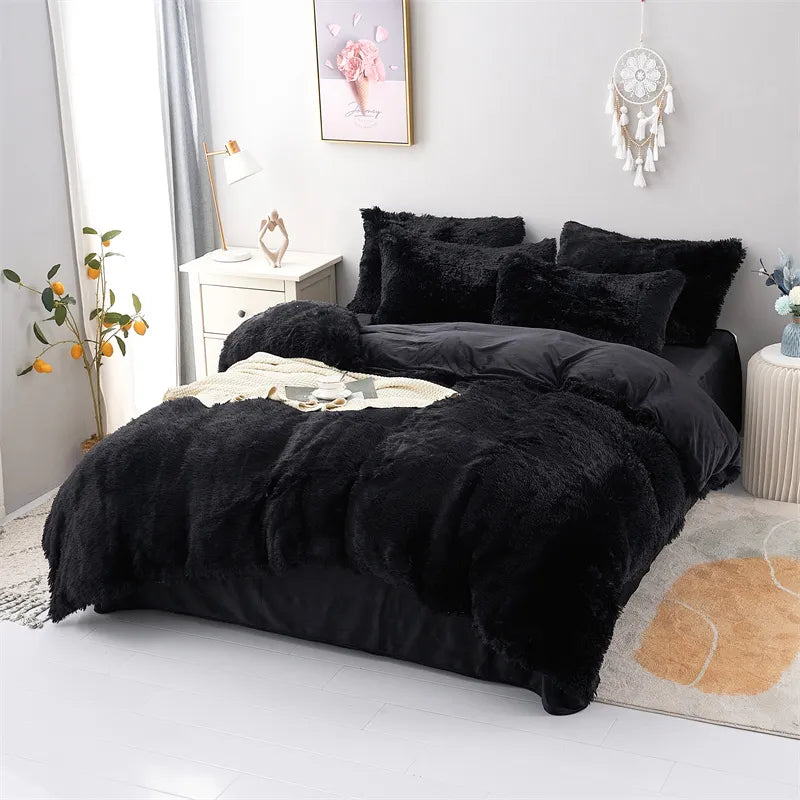 Descanse em Luxo: Conjunto de Cama Plush para Noites Tranquilas