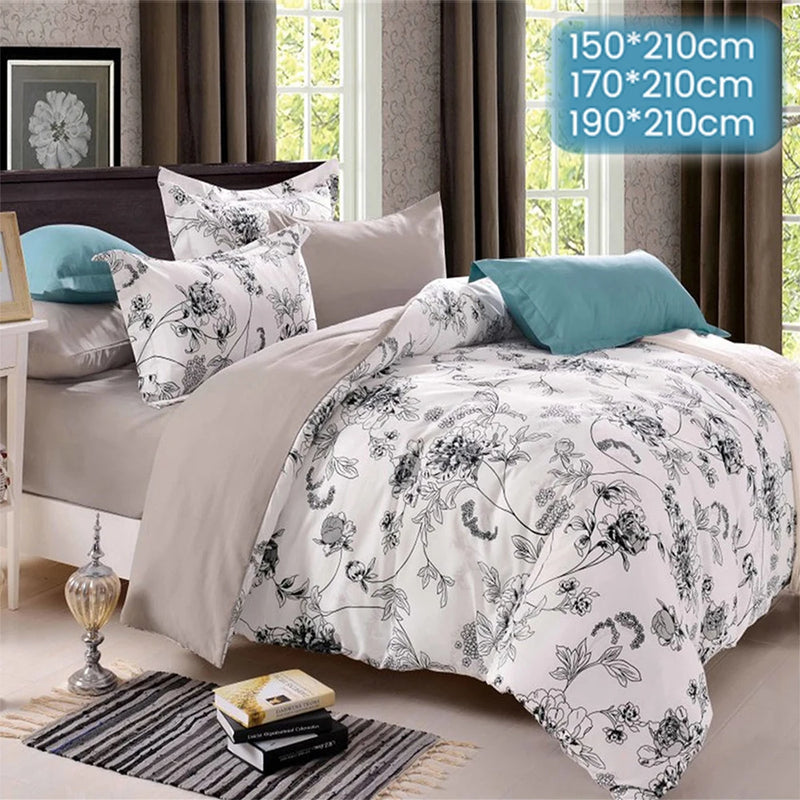 Renove Seu Quarto com Elegância: Conjunto de Capa de Edredom Floral para Todas as Estações