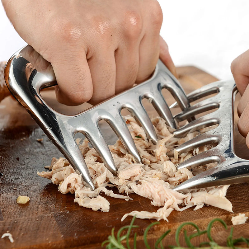 2 Peças de Garra de Urso para Churrasco com Garfo para Carne e Acessórios de Grill