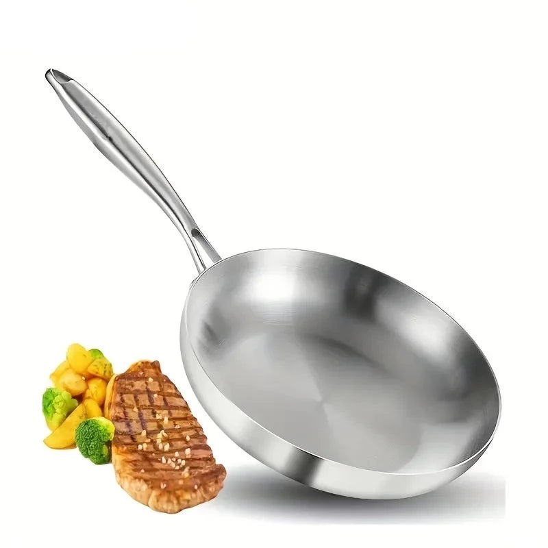 Panela de Aço Inox 28cm - Espessura 2MM - Antiaderente