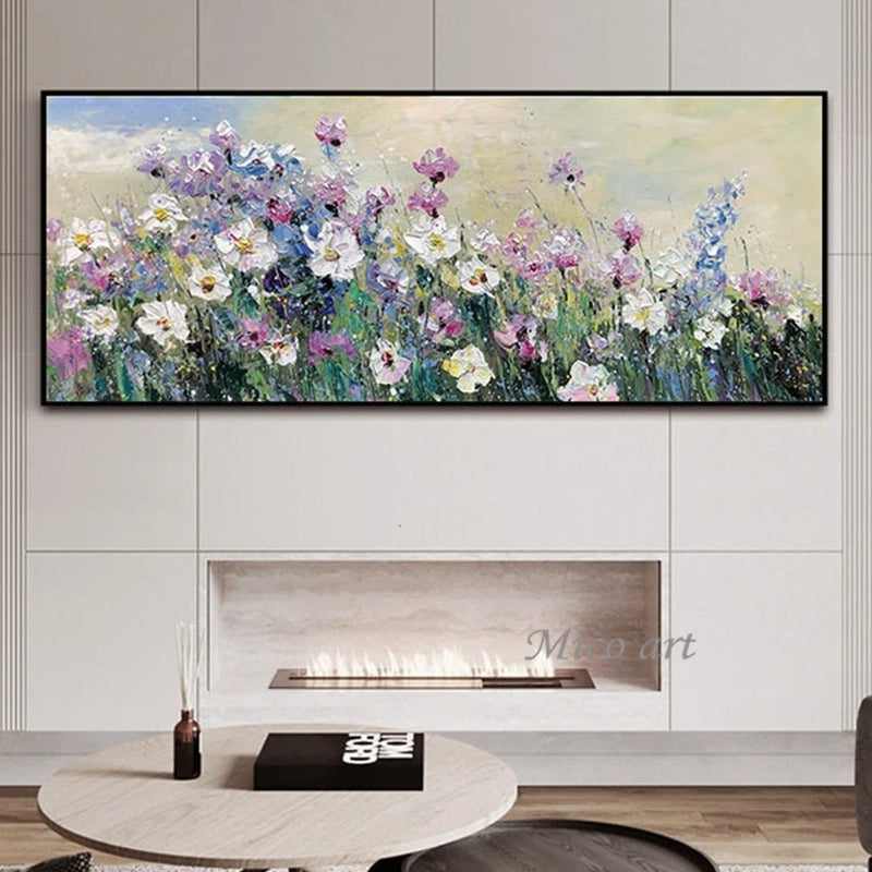 Encante-se com a Beleza das Pinturas a Óleo de Flores: Toque de Arte para o seu Espaço!