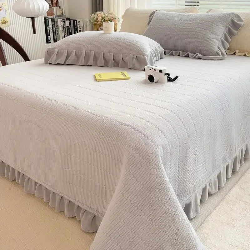 Cobertura de Cama de Lã de Leite Espessada: Conforto Superior para o Inverno