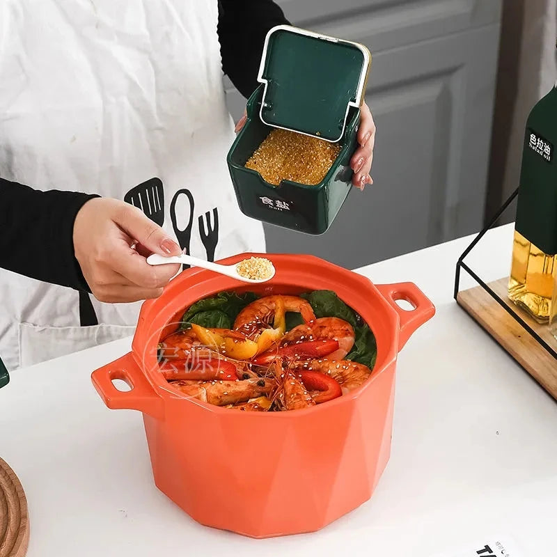 Panela de Cerâmica Antiaderente para Sopa e Molhos - Grande