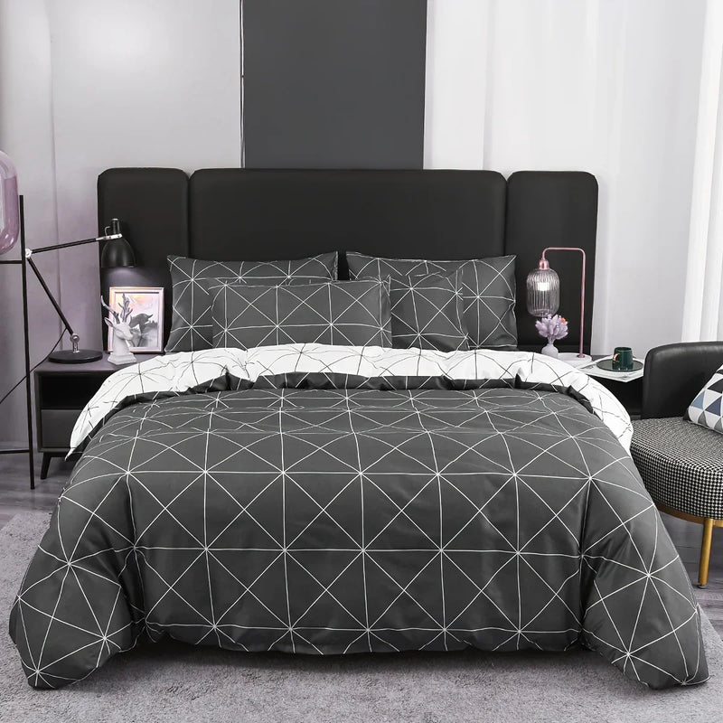 Conjunto de Capa de Edredom Luxuoso 2/3 Peças para Cama Queen: Transforme Seu Quarto