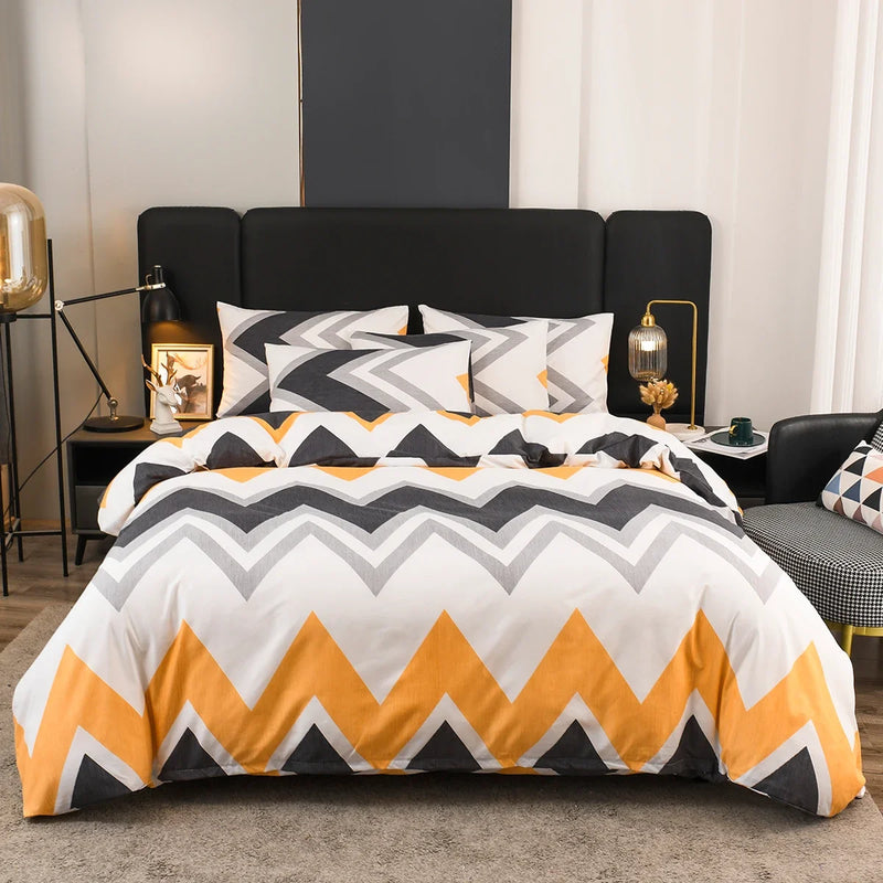 Conjunto de Capa de Edredom Luxuoso 2/3 Peças para Cama Queen: Transforme Seu Quarto