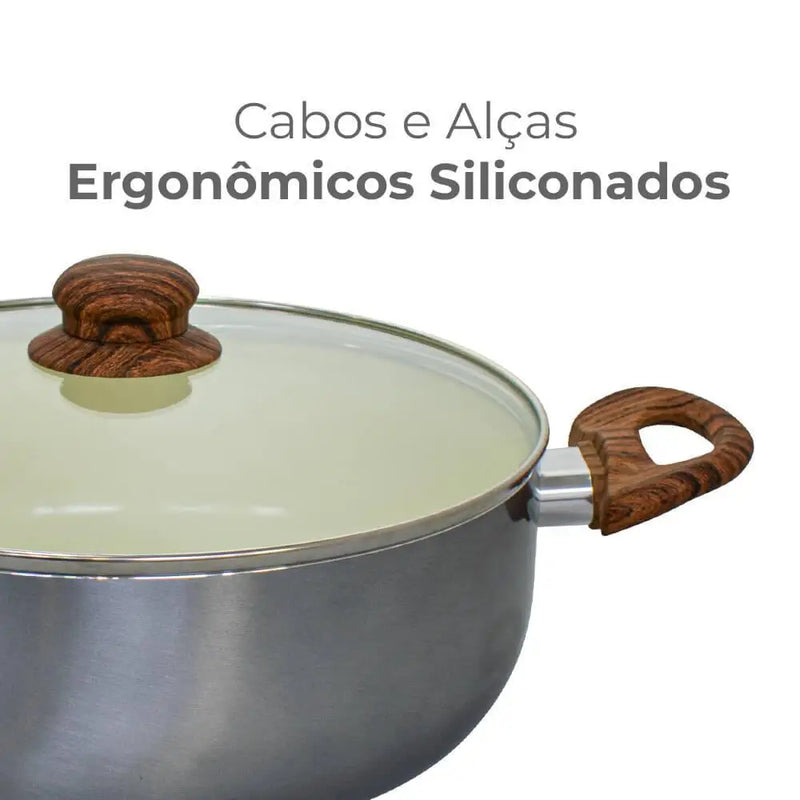 Caçarola de Alumínio com Revestimento Cerâmico 26cm - Casambiente AL060