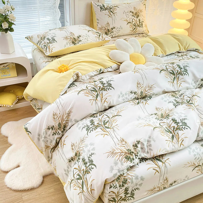 Conjunto de Roupa de Cama Floral: Um Oasis de Tranquilidade e Elegância