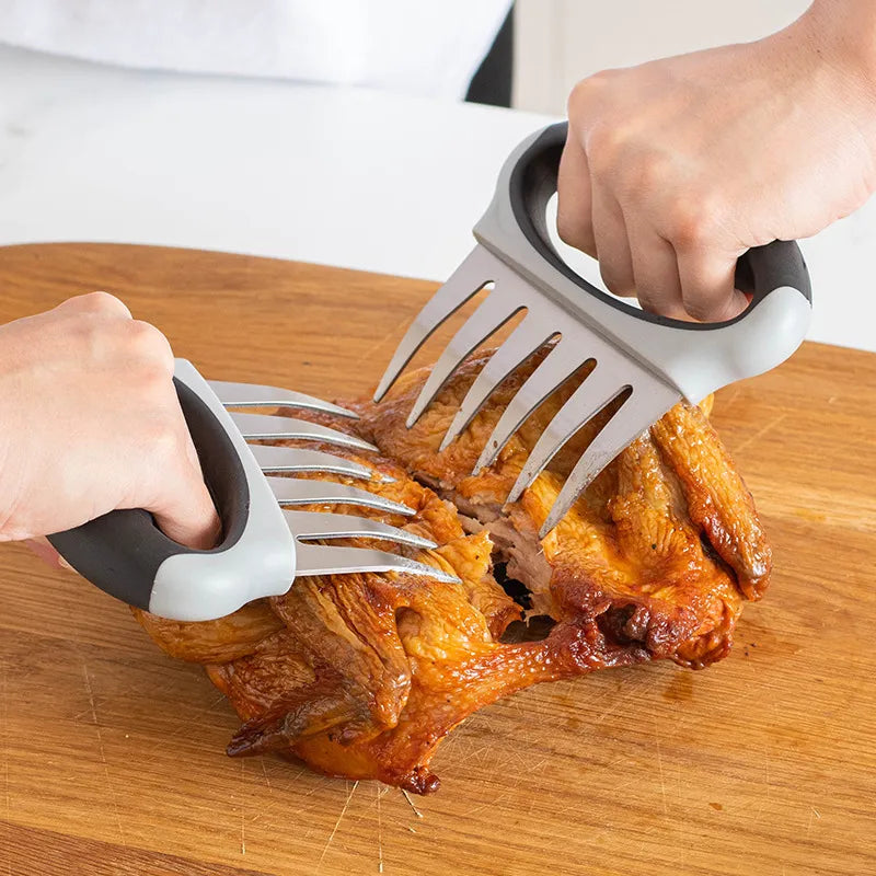 Garras para Desfiar Carne - 2 Peças em Aço Inox para Churrasco e Desfiar