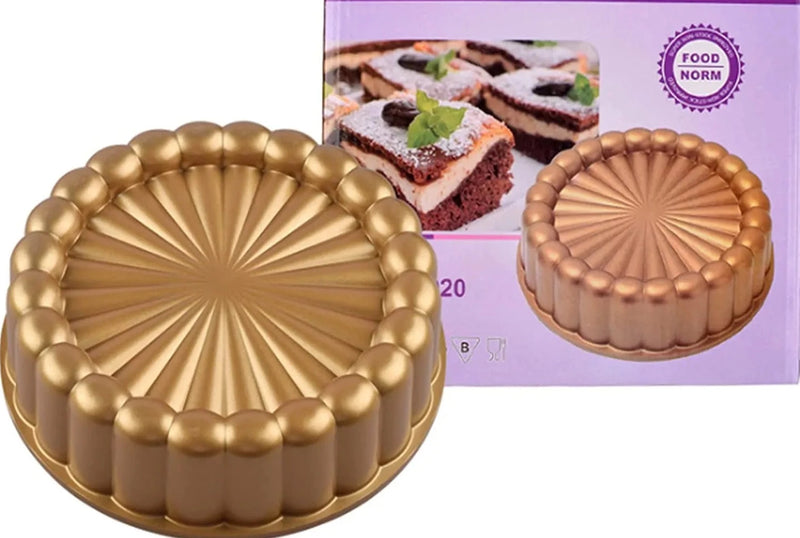 Forma de Bolo Charlotte em Alumínio Premium para Morango, Cheesecake, Brownie, Torta e Torta de Maçã