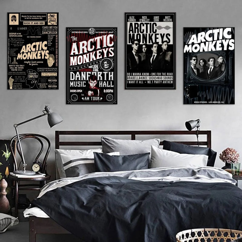 Reviva a Magia dos Anos 80 com o Poster Pop Art Arctic Monkey!