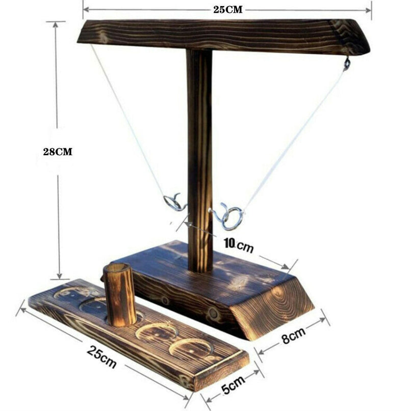 Lirastro™ Jogos de arremesso de gancho de madeira